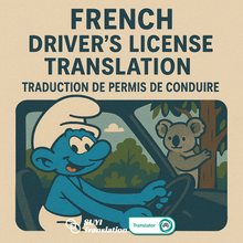 Load image into Gallery viewer, NAATI Certified French → English Drive License Translation