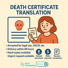 Load image into Gallery viewer, Death Certificate Translations(NAATI-Certificated)