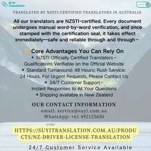 Charger l'image dans la galerie, 🇳🇿 Traduction certifiée du permis de conduire néo-zélandais par le NZSTI