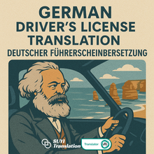 Load image into Gallery viewer, NAATI-Certified German-&gt;English Driver License Translation Service
