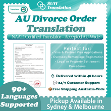Load image into Gallery viewer, Divorce certificate translation(NAATI-Certificated)
